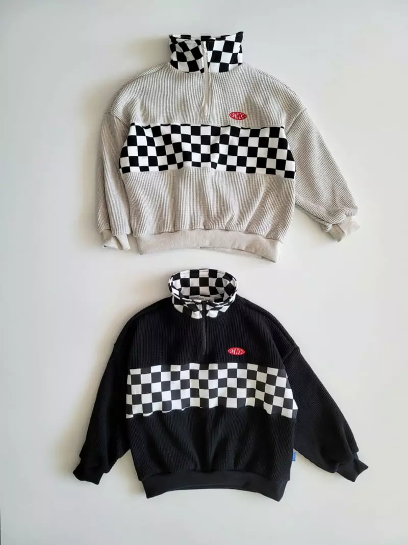 Riwoo Riwoo - Korean Junior Fashion - #stylishchildhood - Checker Zip-up - 3