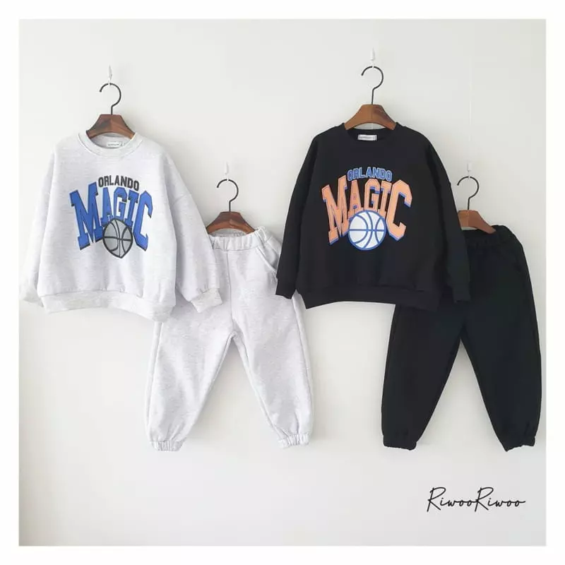 Riwoo Riwoo - Korean Junior Fashion - #todddlerfashion - Magic Top Bottom Set - 5