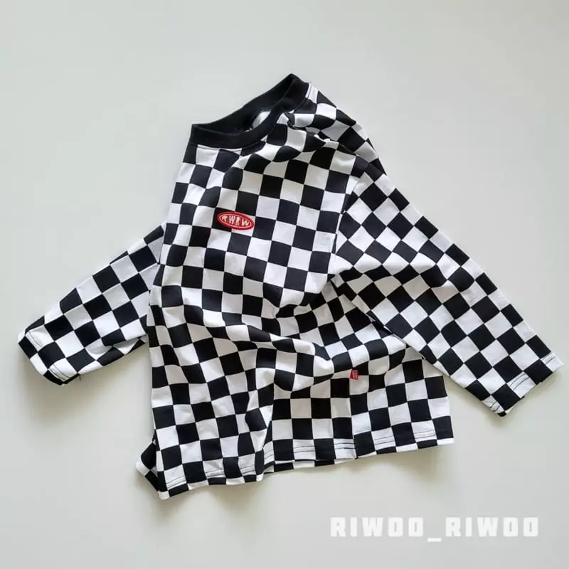 Riwoo Riwoo - Korean Junior Fashion - #todddlerfashion - RW Check Box Tee - 2