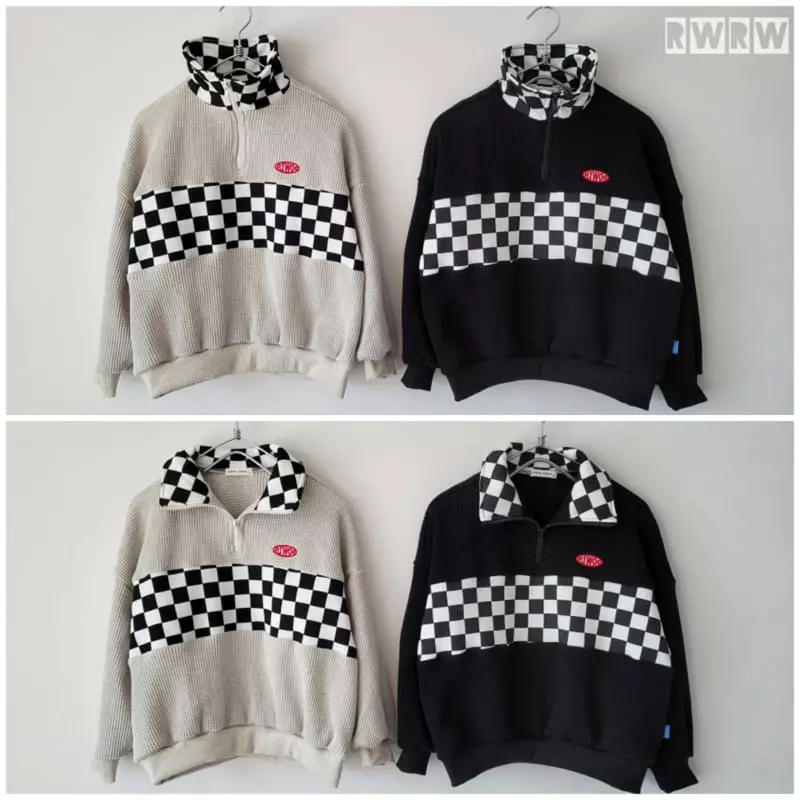 Riwoo Riwoo - Korean Junior Fashion - #todddlerfashion - Checker Zip-up