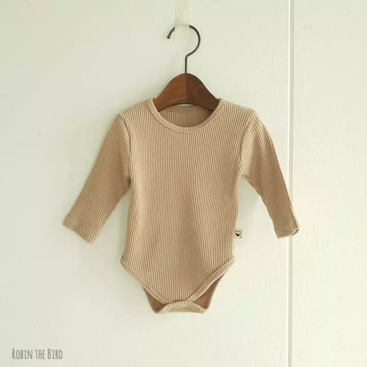 Saerobin - Korean Baby Fashion - #onlinebabyshop - Rib Bodysuit - 4