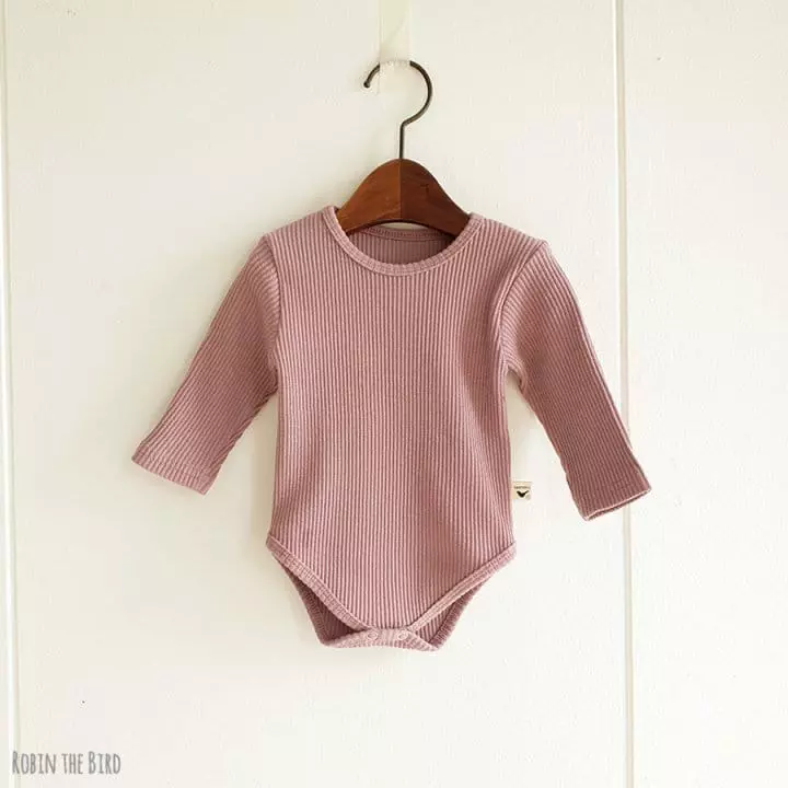 Saerobin - Korean Baby Fashion - #babyboutiqueclothing - Rib Bodysuit - 6