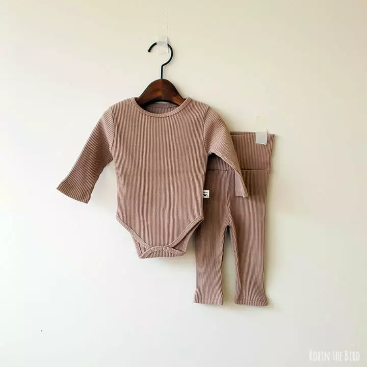 Saerobin - Korean Baby Fashion - #babyfashion - Rib Bodysuit - 8