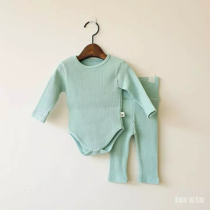 Saerobin - Korean Baby Fashion - #babyfever - Rib Bodysuit - 9