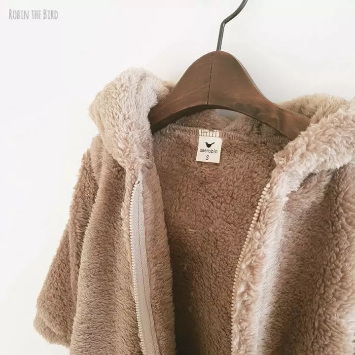 Saerobin - Korean Baby Fashion - #babygirlfashion - Boa Bear Bodysuit - 5