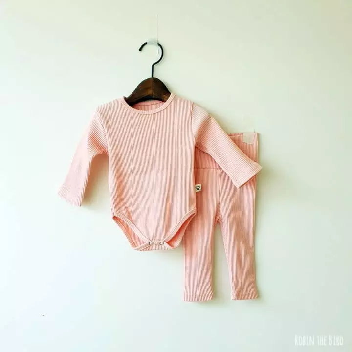 Saerobin - Korean Baby Fashion - #babygirlfashion - Rib Bodysuit - 10