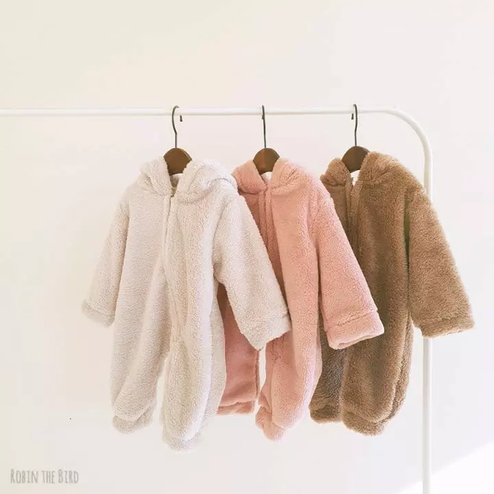 Saerobin - Korean Baby Fashion - #babylifestyle - Boa Bear Bodysuit - 6