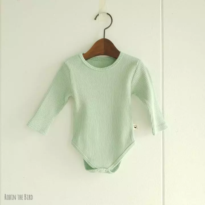 Saerobin - Korean Baby Fashion - #onlinebabyboutique - Rib Bodysuit - 2