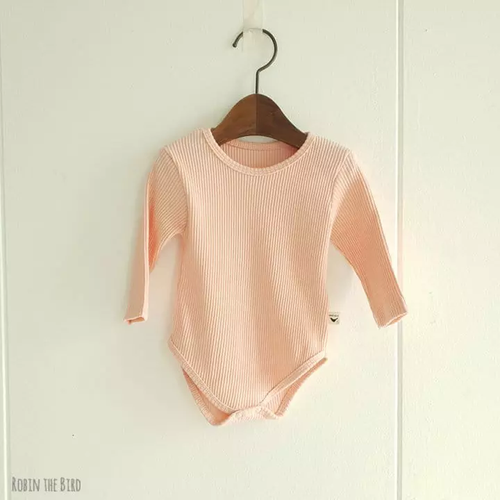 Saerobin - Korean Baby Fashion - #onlinebabyshop - Rib Bodysuit - 3