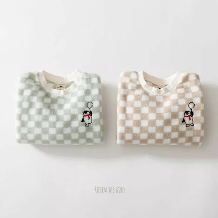 Saerobin - Korean Children Fashion - #Kfashion4kids - Fleece Check Sweatshirt - 9