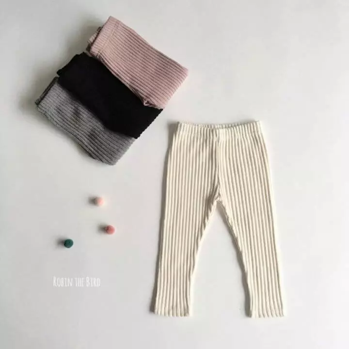 Saerobin - Korean Children Fashion - #childofig - Fleece Rib Leggings - 2