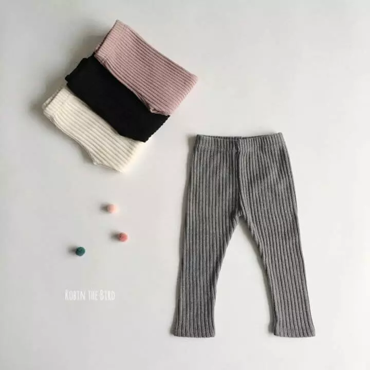 Saerobin - Korean Children Fashion - #childofig - Fleece Rib Leggings - 3