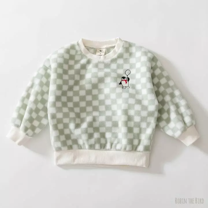 Saerobin - Korean Children Fashion - #childofig - Fleece Check Sweatshirt
