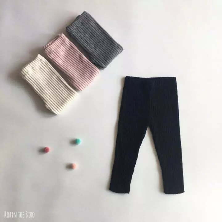 Saerobin - Korean Children Fashion - #childofig - Fleece Rib Leggings - 4