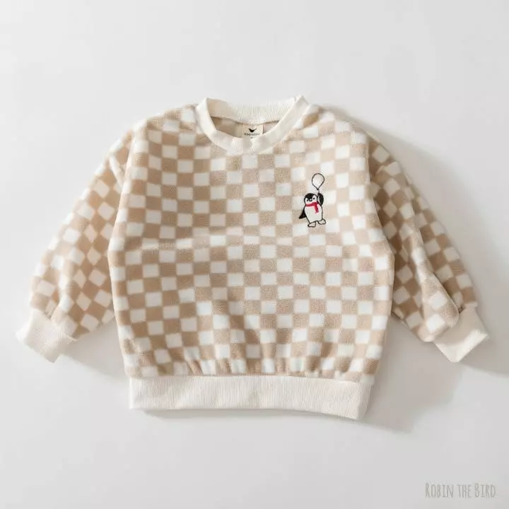 Saerobin - Korean Children Fashion - #childrensboutique - Fleece Check Sweatshirt - 2