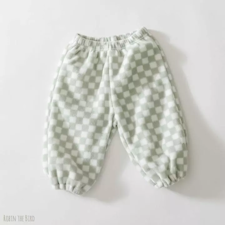Saerobin - Korean Children Fashion - #childrensboutique - Fleece Check Pants