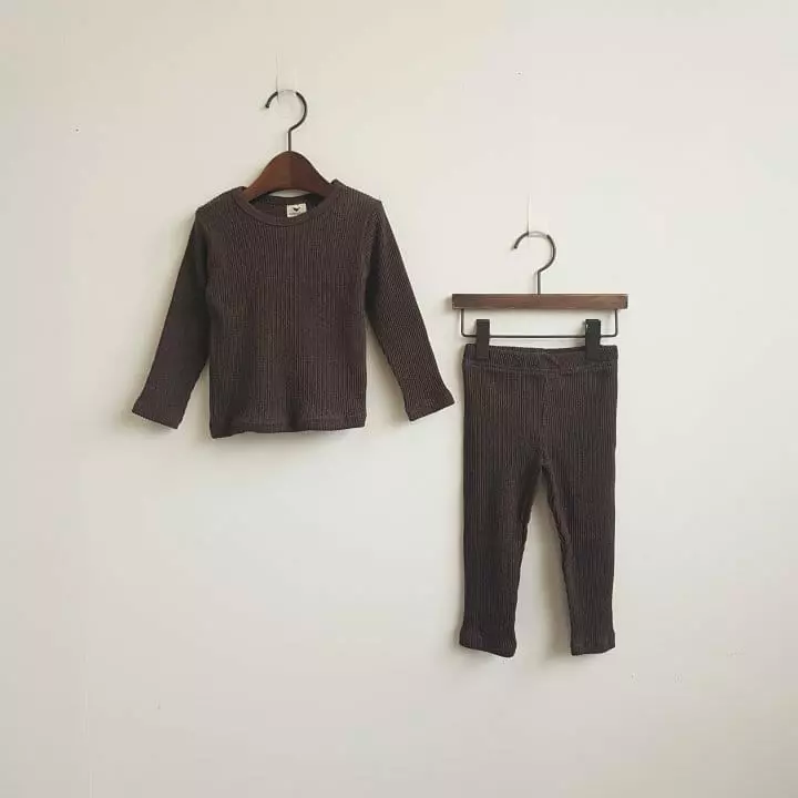 Saerobin - Korean Children Fashion - #designkidswear - Rib Easywear - 8