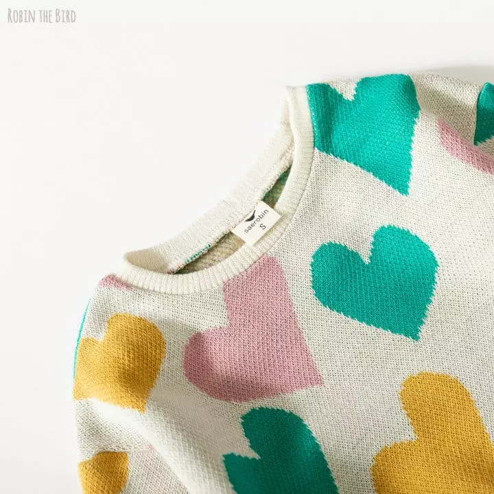 Saerobin - Korean Children Fashion - #discoveringself - Cozy Knit Sweatshirt - 2