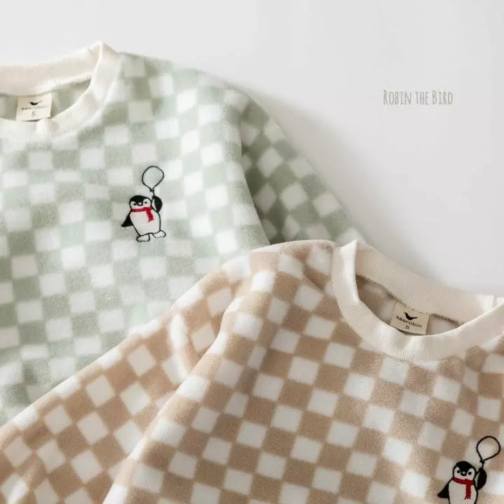 Saerobin - Korean Children Fashion - #kidsshorts - Fleece Check Sweatshirt - 6