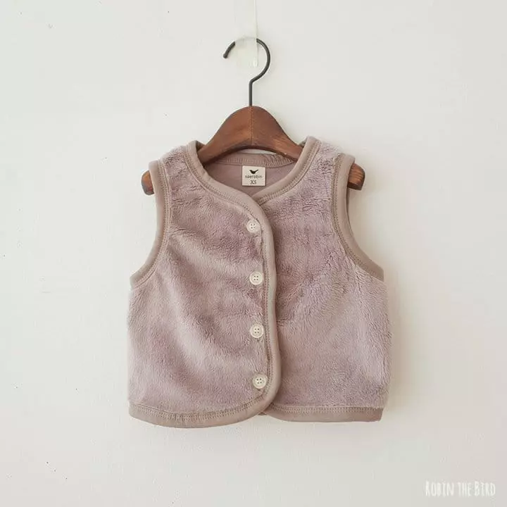 Saerobin - Korean Children Fashion - #kidsstore - Milk Boa Sleep Vest - 3
