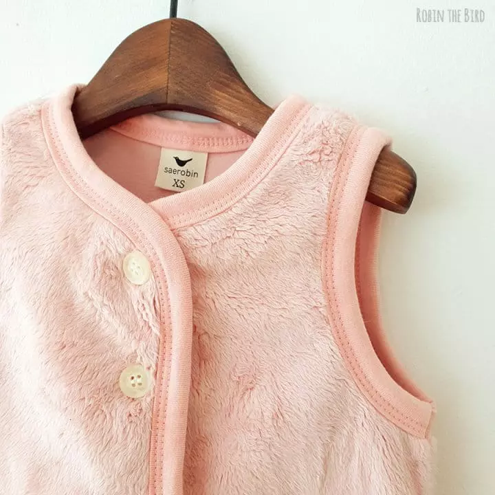 Saerobin - Korean Children Fashion - #kidsstore - Milk Boa Sleep Vest - 4