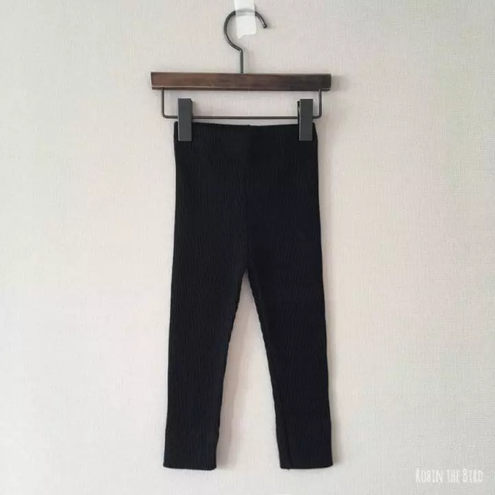 Saerobin - Korean Children Fashion - #kidzfashiontrend - Rib Leggings - 9