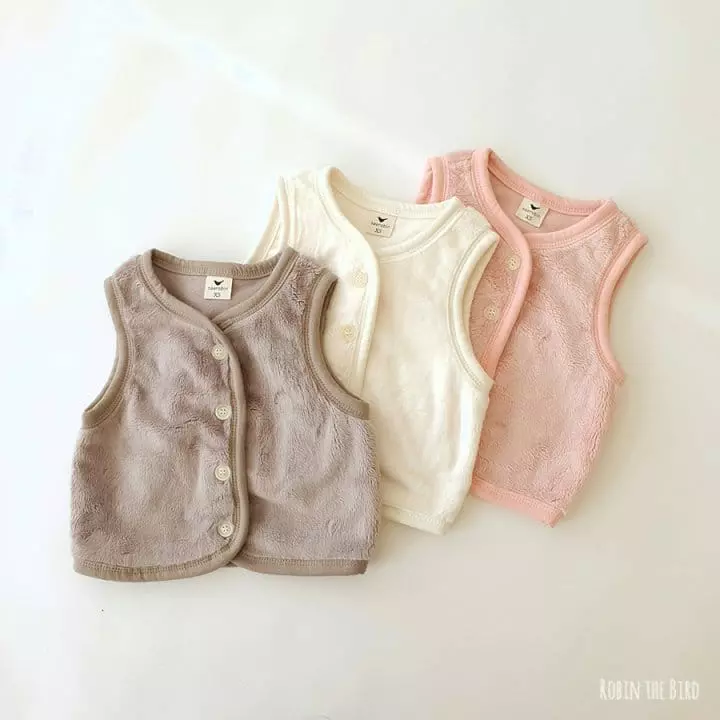 Saerobin - Korean Children Fashion - #littlefashionista - Milk Boa Sleep Vest - 6
