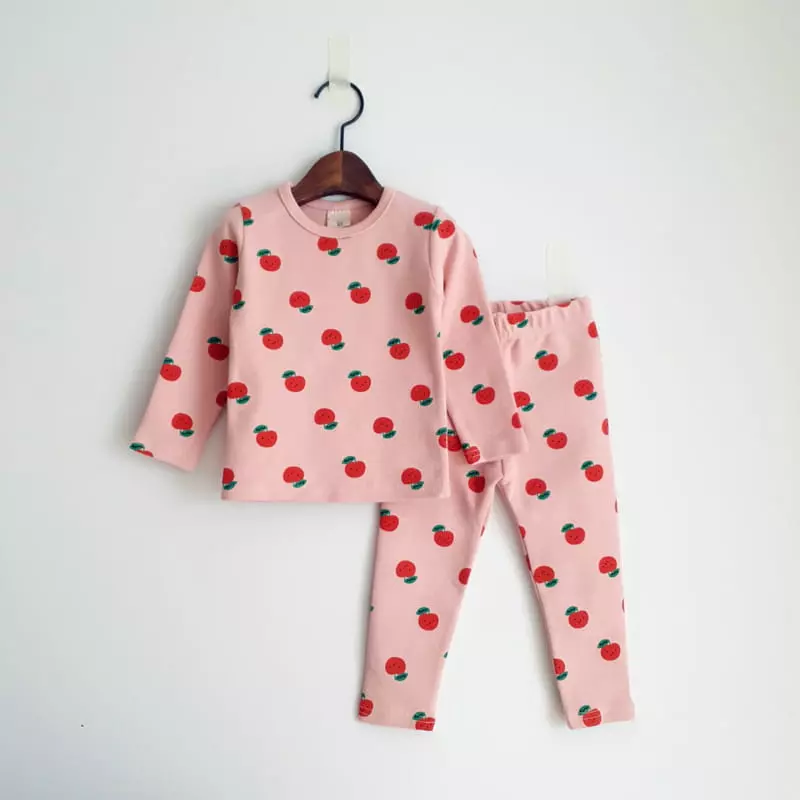 Saerobin - Korean Children Fashion - #todddlerfashion - Apple Fleece Easywear - 2