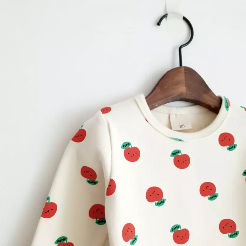 Saerobin - Korean Children Fashion - #toddlerclothing - Apple Fleece Easywear - 3