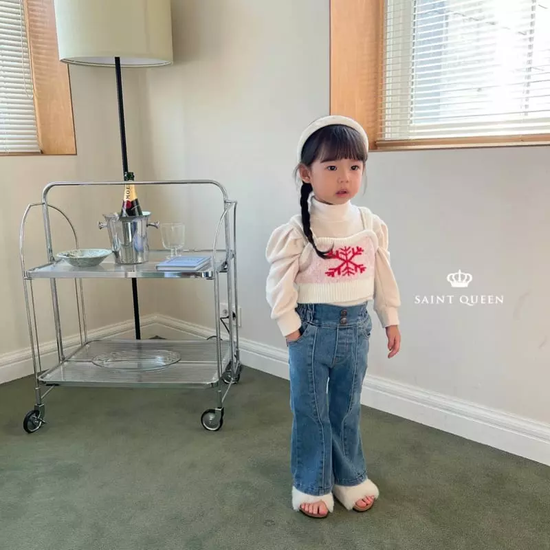 Saint Queen - Korean Children Fashion - #childofig - Snow Flower Vest - 6