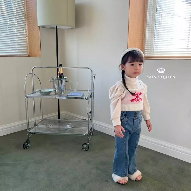 Saint Queen - Korean Children Fashion - #designkidswear - Snow Flower Vest - 8