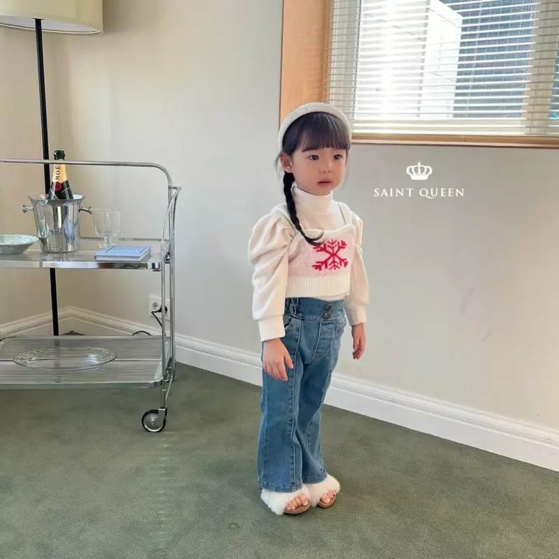 Saint Queen - Korean Children Fashion - #fashionkids - Snow Flower Vest - 10
