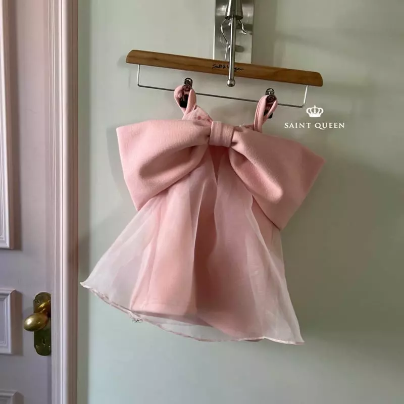 Saint Queen - Korean Children Fashion - #fashionkids - Party Ribbon One-piece - 9