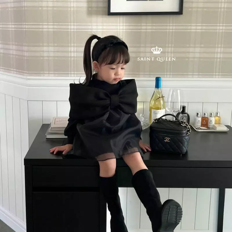 Saint Queen - Korean Children Fashion - #kidsstore - Party Ribbon One-piece - 11