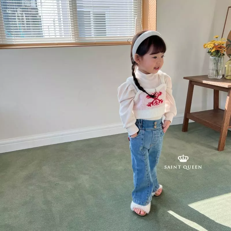 Saint Queen - Korean Children Fashion - #stylishchildhood - Snow Flower Vest - 5