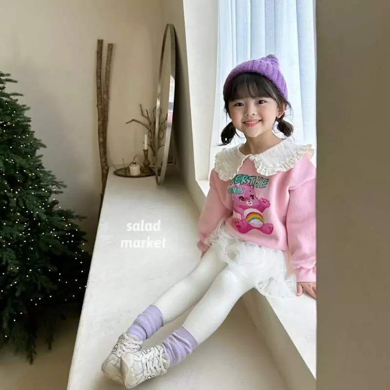 Salad Market - Korean Children Fashion - #Kfashion4kids - Pink Bear Sweatshirt - 8