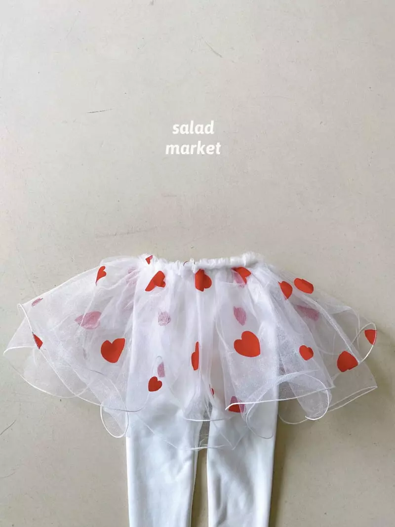 Salad Market - Korean Children Fashion - #Kfashion4kids - Heart Leggings - 5