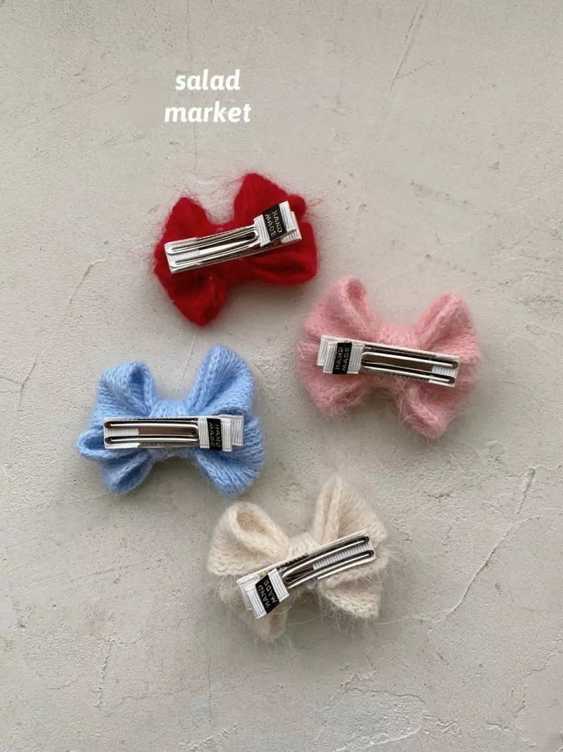 Salad Market - Korean Children Fashion - #Kfashion4kids - Ribbon Knitting Hairpin - 10