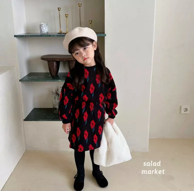 Salad Market - Korean Children Fashion - #childofig - Flower Two-piece - 5