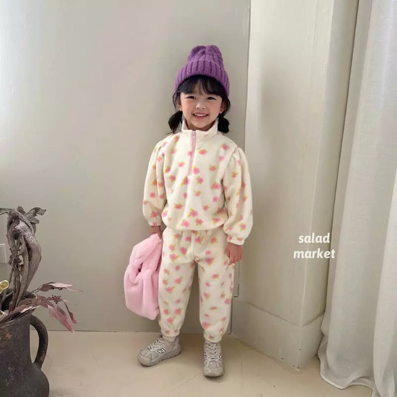 Salad Market - Korean Children Fashion - #fashionkids - Cozy Anorak Set - 8