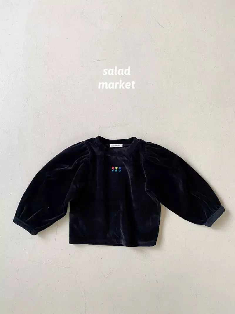 Salad Market - Korean Children Fashion - #kidsstore - Tulip Veloure Tee