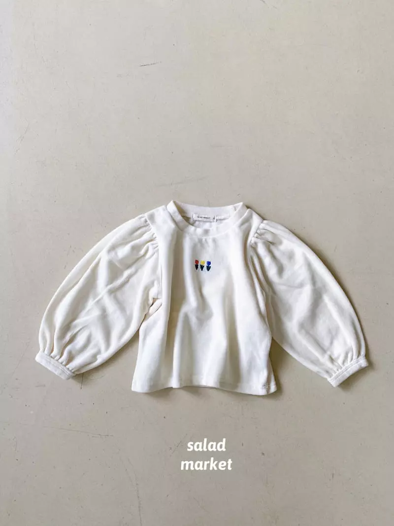Salad Market - Korean Children Fashion - #kidzfashiontrend - Tulip Veloure Tee - 2