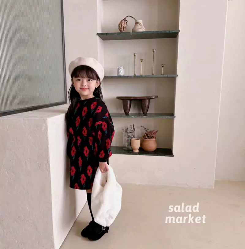 Salad Market - Korean Children Fashion - #littlefashionista - Flower Two-piece