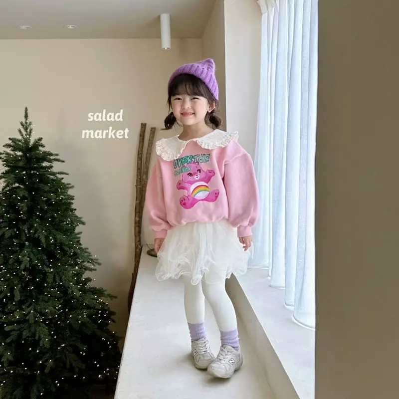 Salad Market - Korean Children Fashion - #littlefashionista - Pink Bear Sweatshirt - 9