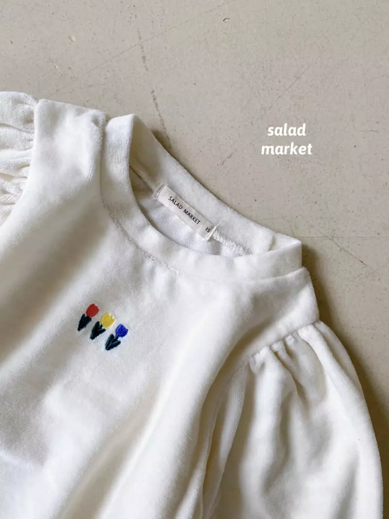 Salad Market - Korean Children Fashion - #Kfashion4kids - Tulip Veloure Tee - 4