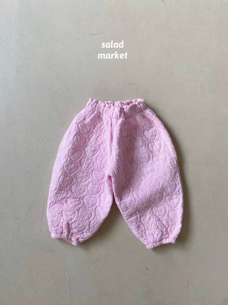 Salad Market - Korean Children Fashion - #littlefashionista - Heart Pants - 4