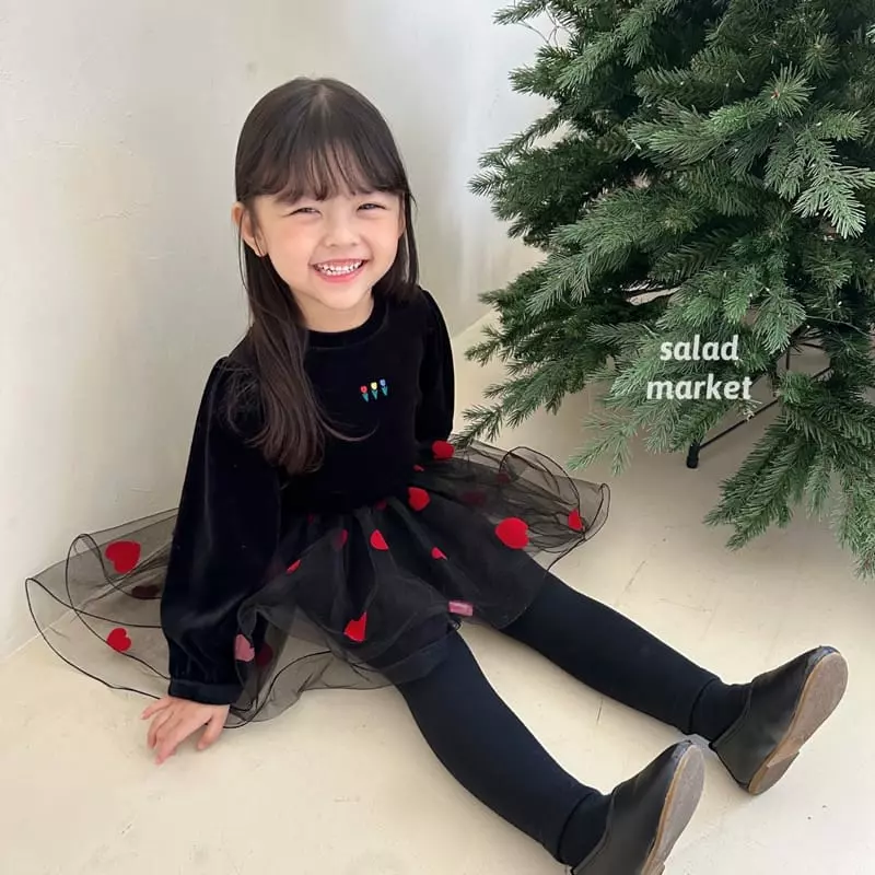 Salad Market - Korean Children Fashion - #minifashionista - Tulip Veloure Tee - 6