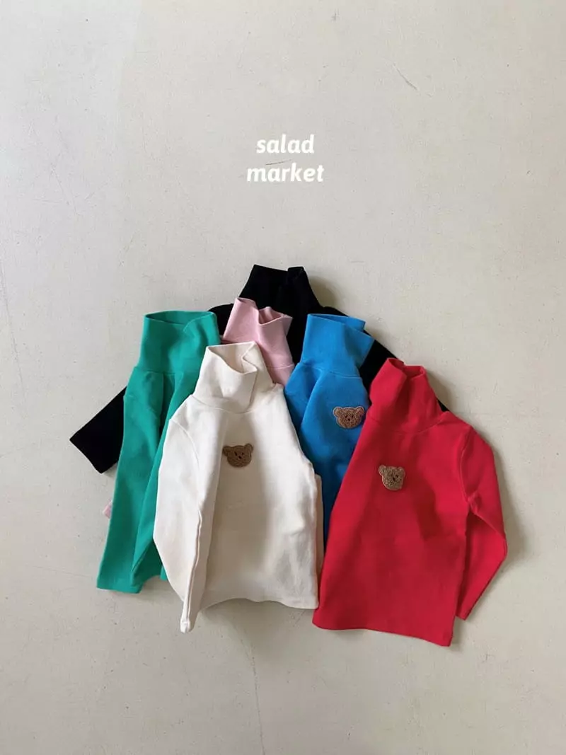 Salad Market - Korean Children Fashion - #minifashionista - Bbogle Bear Tee - 2