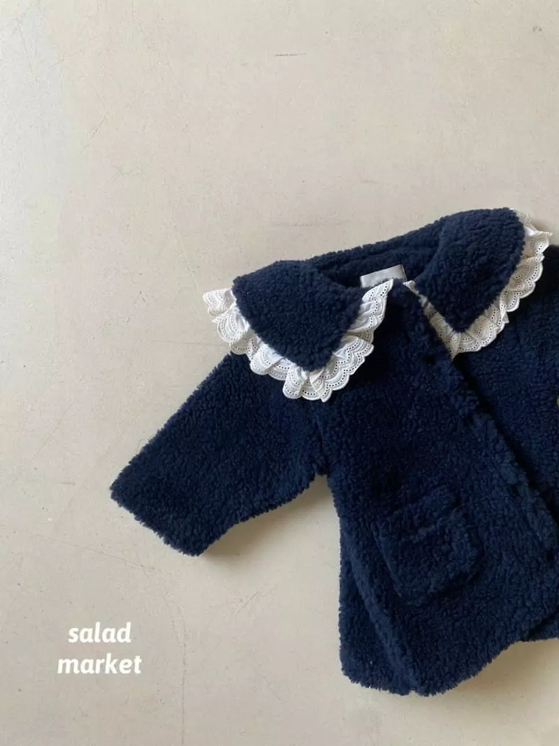 Salad Market - Korean Children Fashion - #prettylittlegirls - Powder Caot - 5
