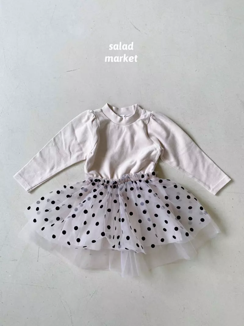 Salad Market - Korean Children Fashion - #prettylittlegirls - Pompom One-piece